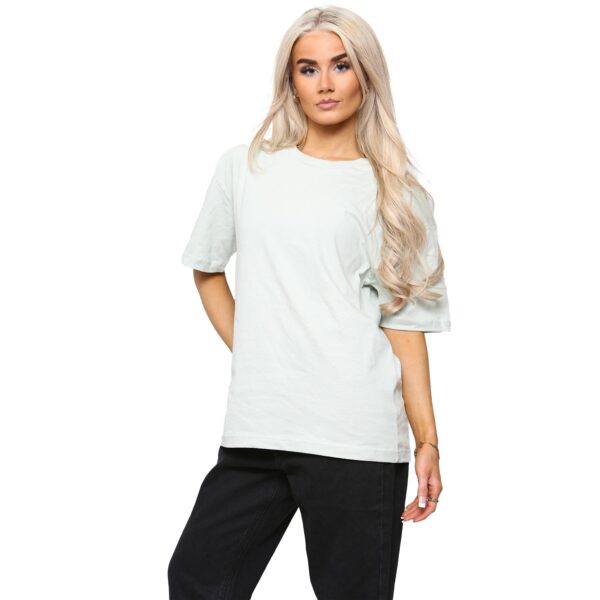 women's oversized t shirt – baggy fit casual cotton tee for everyday comfort (sage)