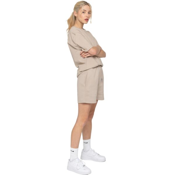 Women's Oversized T-Shirt – Baggy Fit Casual Cotton Tee for Everyday Comfort (Oatmeal) - Image 3