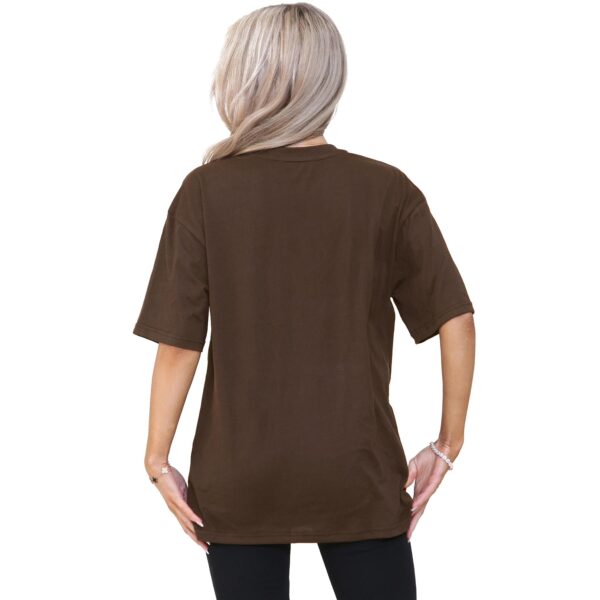 women's oversized t shirt – baggy fit casual cotton tee for everyday comfort