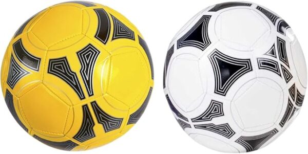 hot bargains pack of 2 size 5 stylish all weather football ideal for training & matches, suitable for all grounds and weather, for boys, teens & footballers for all ages.