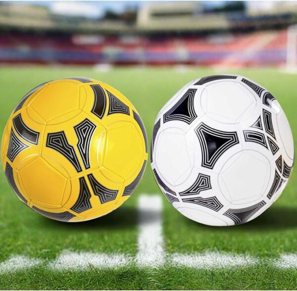 hot bargains pack of 2 size 5 stylish all weather football ideal for training & matches, suitable for all grounds and weather, for boys, teens & footballers for all ages.