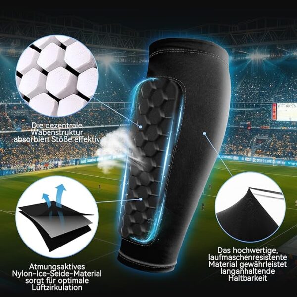 meayll kids shin pads breathable football shin pads boys with non slip & uv protective cooling nylon shin guards | designed for adolescent football players (72 g/1 pair)