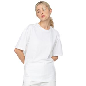 women's oversized t shirt – baggy fit casual cotton tee for everyday comfort (white)