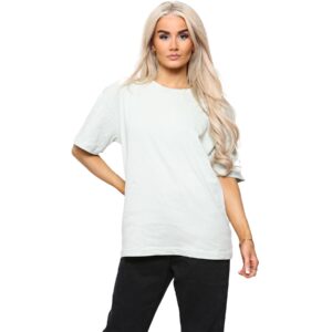 women's oversized t shirt – baggy fit casual cotton tee for everyday comfort (sage)