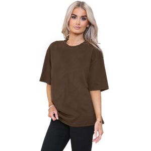 women's oversized t shirt – baggy fit casual cotton tee for everyday comfort
