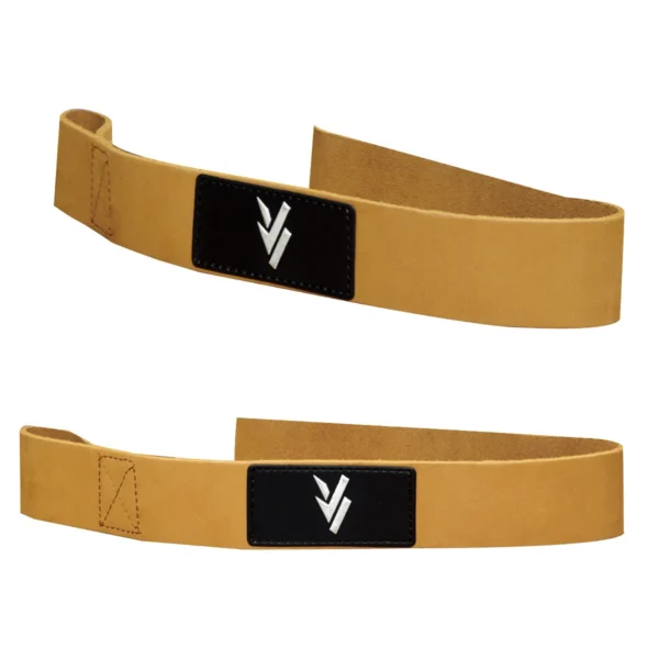 weight lifting leather wrist straps – brown pair for workout, gym, and fitness training