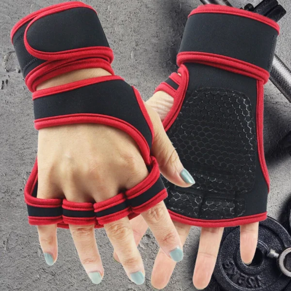 weightlifting training gloves fitness sports body building gym hand wrist glove