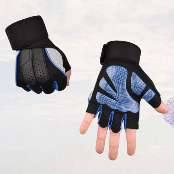 anti slip sports gloves fitness weight training for men gym accessories women