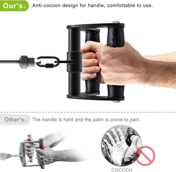 seleware gym cable attachments set lat pulldown accessories weight training pulley system for home gym, arm, biceps curl, tricep workouts muscle building
